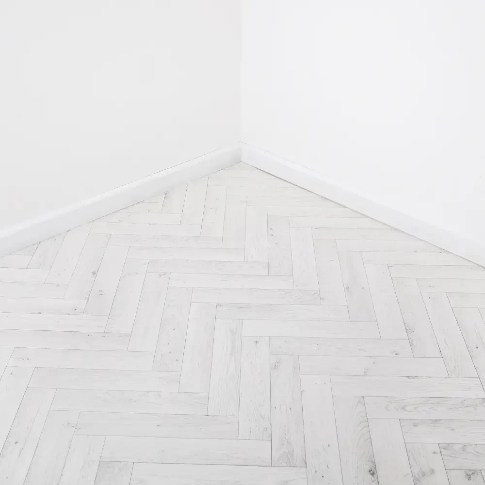 White Parquet Flooring