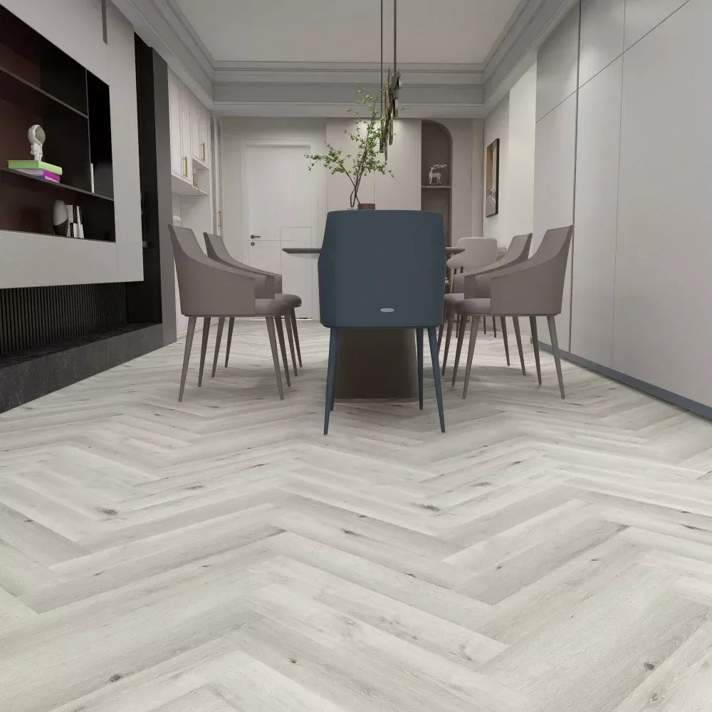 White Parquet Flooring