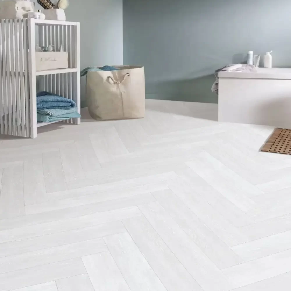 White Parquet Flooring