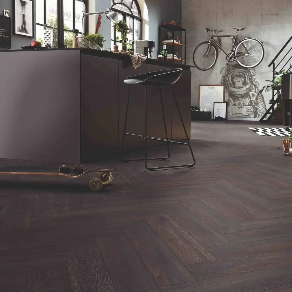 Dark Parquet Flooring