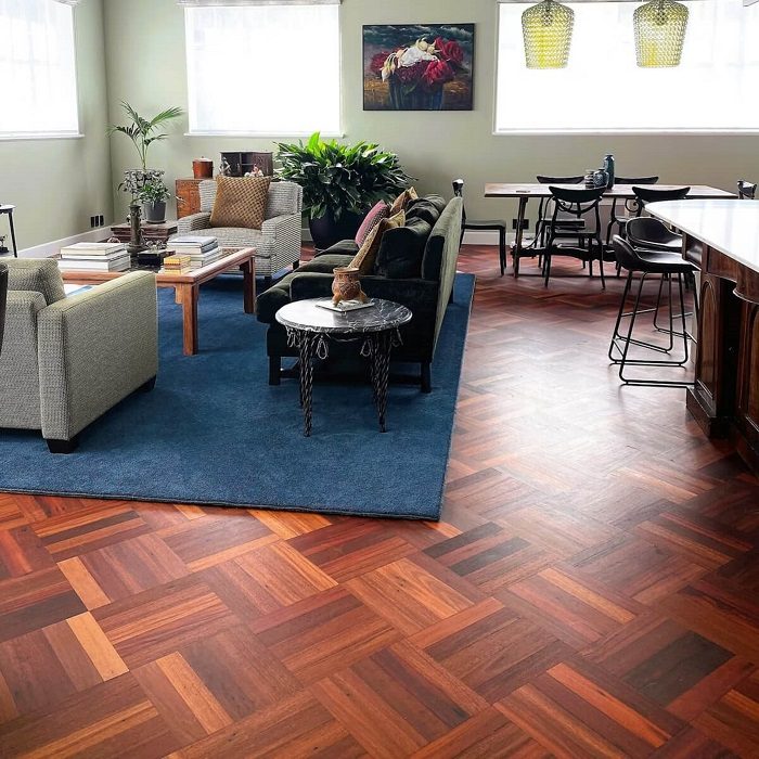 reclaimed parquet flooring