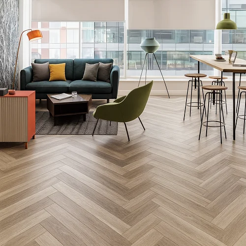 Herringbone Flooring in Commercial