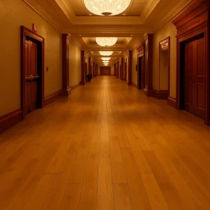 Wide Plank Wood Flooring Wide Plank Wood Flooring in Hallway