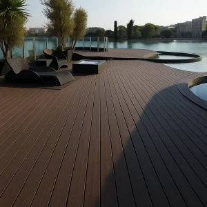 Anti Slip Decking Anti Slip Decking in Pool Side