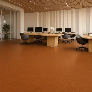 Cork Flooring Cork Flooring in Office
