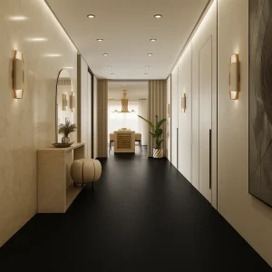 Dark Wood Floors Dark Wood Floors in Hallway