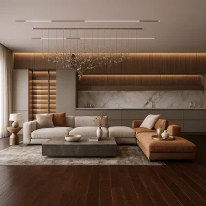 Dark Wood Floors Dark Wood Floors in Living Room