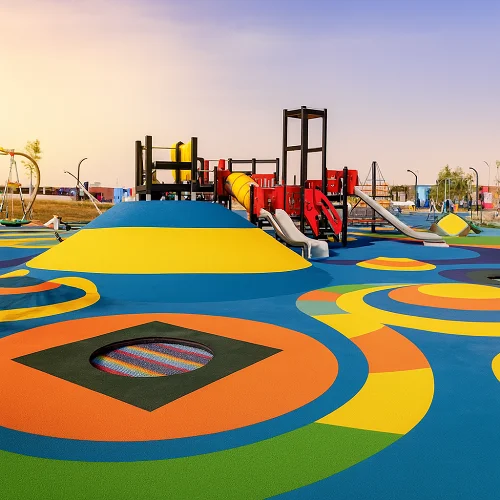 EPDM Flooring in Playgrounds