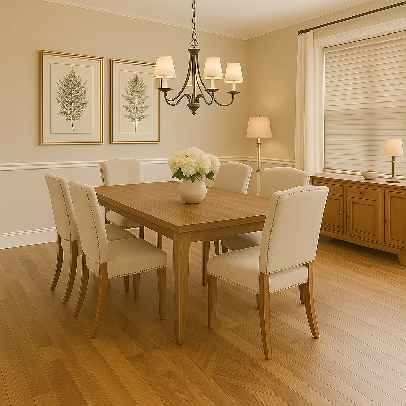 Hardwood Flooring in Dining Room