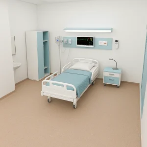 Hospital Vinyl Flooring Hospital Vinyl Flooring in Patient Room