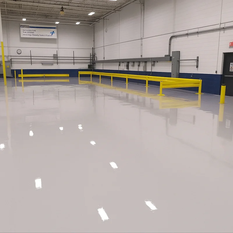 Industrial Epoxy Flooring in Warehouse 