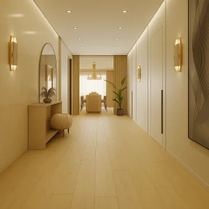 Light Wood Floors Light Wood Floors in Hallway