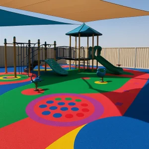 Outdoor Flooring Outdoor Flooring in Playground
