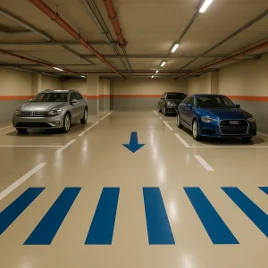 Parking Flooring Parking Flooring in Apartment