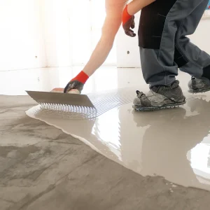Self Leveling Self Leveling in Basement