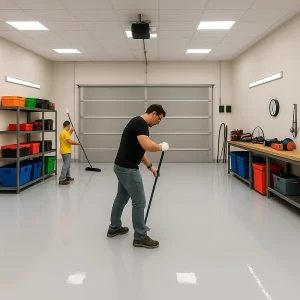 Self Leveling Self Leveling in Garage