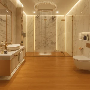 SPC FLOORING Spc Flooring in Bathroom