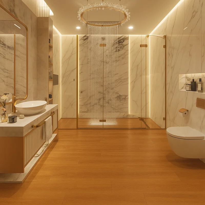 Spc Flooring in Bathroom