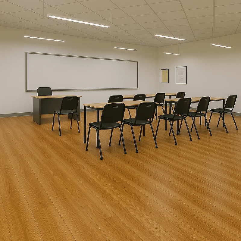 Spc Flooring in Classroom