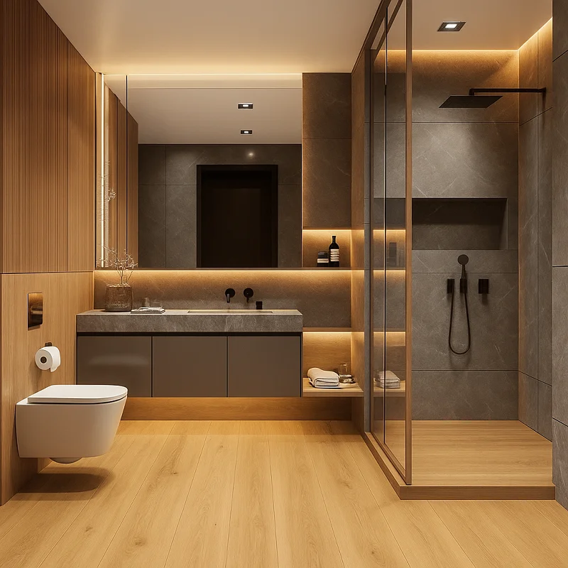 WPC Flooring in Bathroom