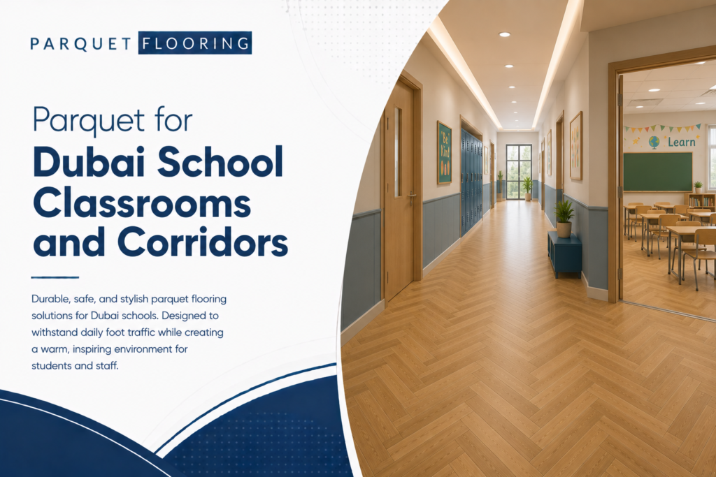 Parquet for Dubai School Classrooms and Corridors