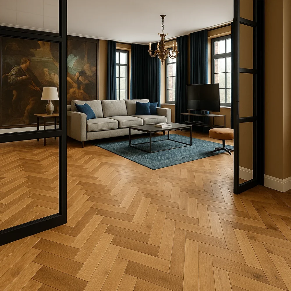 Residential Herringbone Flooring
