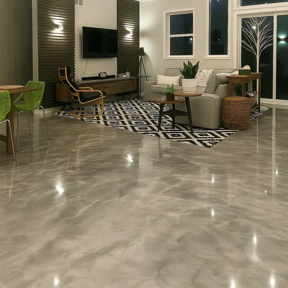 Metallic Epoxy Flooring [Residential}