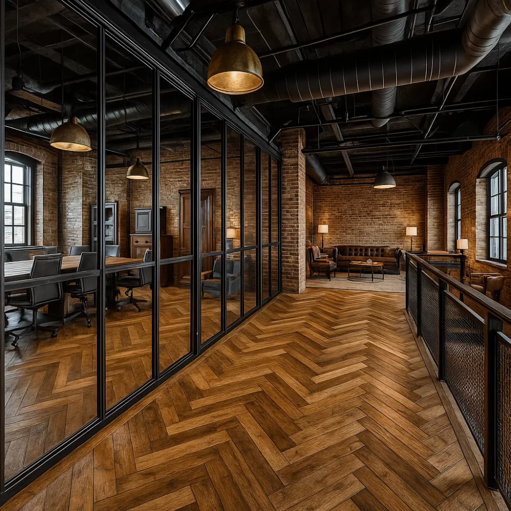 Commercial Reclaimed Parquet Flooring
