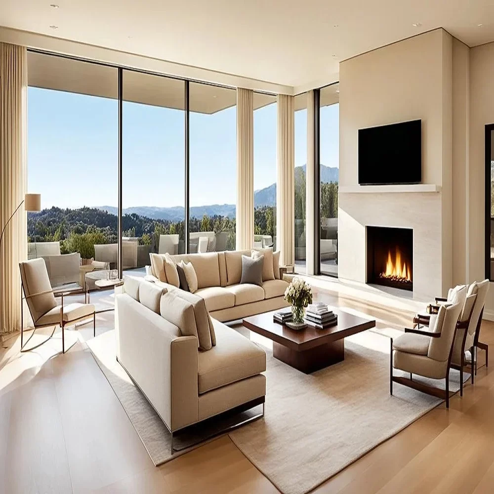 Residential Beige Parquet Flooring